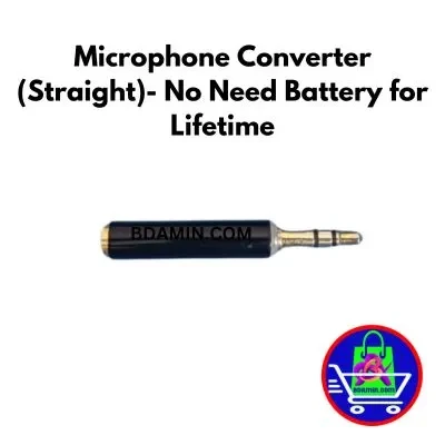 Microphone Converter (Straight) | No Battery Required Audio Adapter