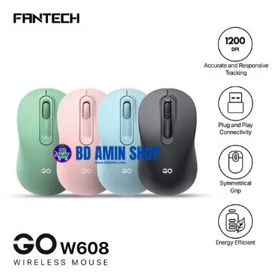 Fantech Go W608 Wireless Mouse – Affordable & Reliable in Bangladesh
